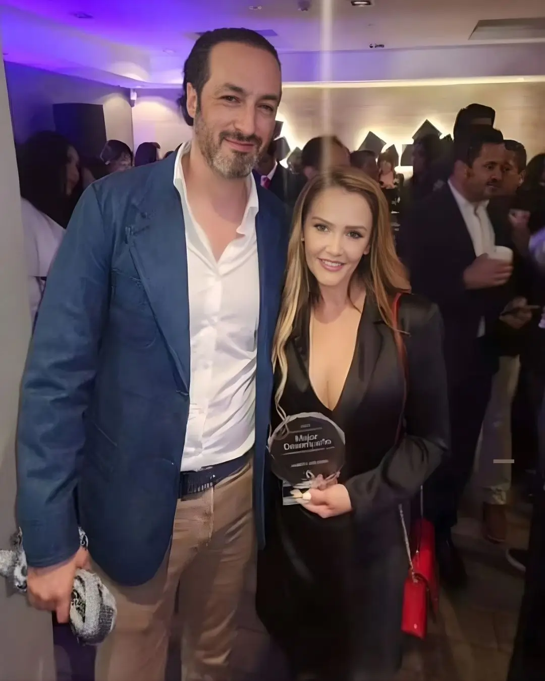 Janneth Aguirre con Joseph Schwarzkopf - Premio al Mejor Desempeño